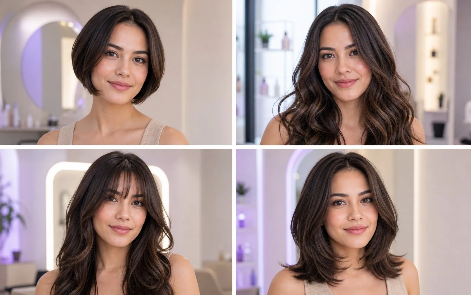 AI hairstyle result